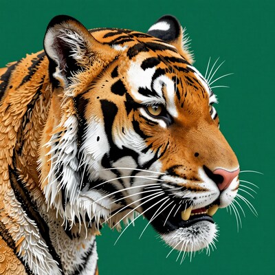 Tiger Head Portrait