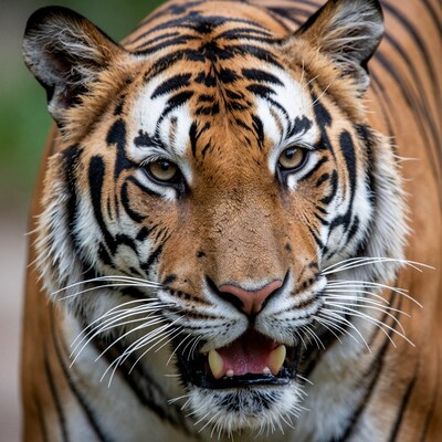 Close-up Tiger Face