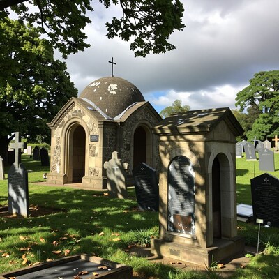 Historic Stone Mausoleums Cemetery