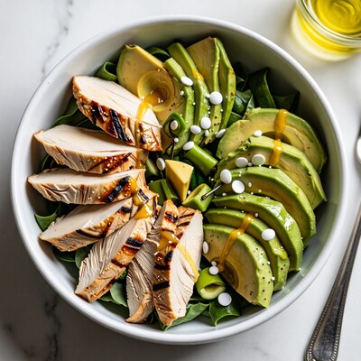 Grilled Chicken Avocado Salad Bowl