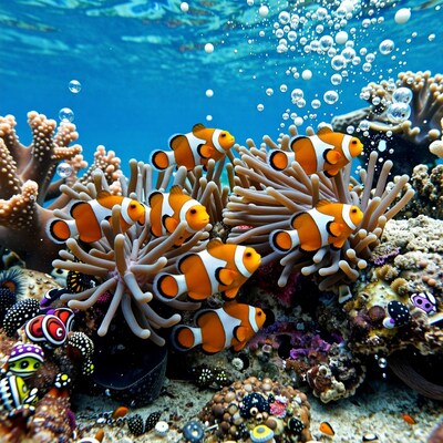 Clownfish in Coral Reef