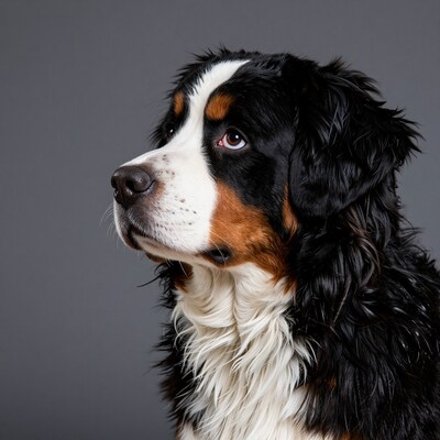 Bernese Mountain Dog Portrait