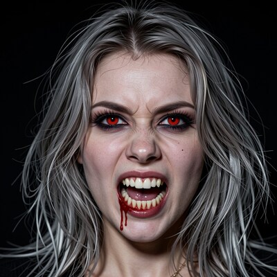 Angry Vampire Woman