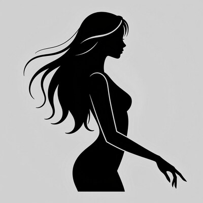 Woman silhouette