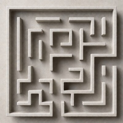 Stone Maze Wall Art