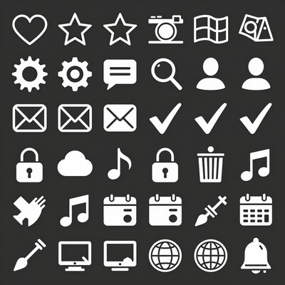 White Icon Set