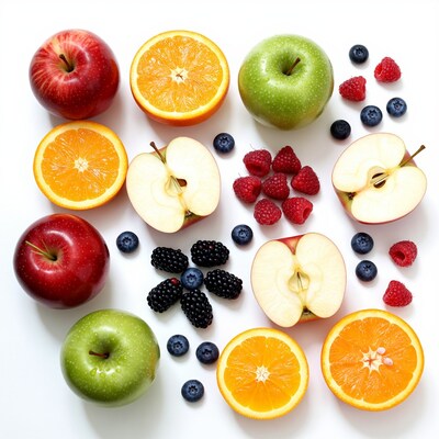 Fresh Apples Oranges Berries