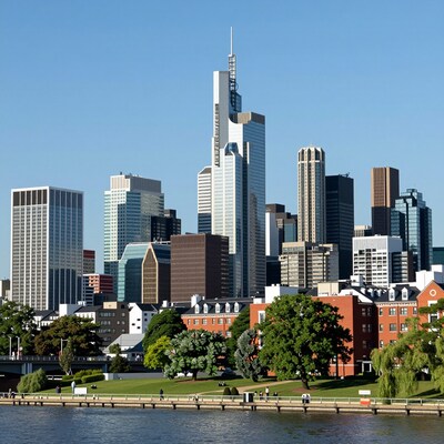 Frankfurt Skyline from River Main