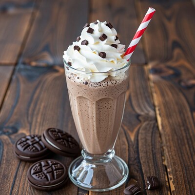 Chocolate Milkshake with Whipped Cream