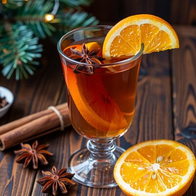 Mulled Wine with Orange and Spices