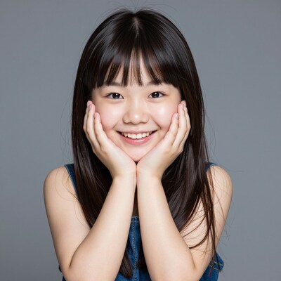 Smiling Asian Girl Portrait