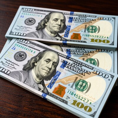 Stack of One Hundred Dollar Bills
