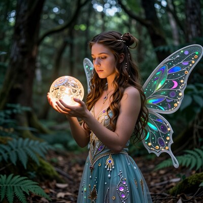 Fairy with Glowing Orb