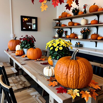 Autumn Pumpkin Table Decor