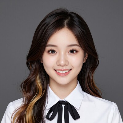 Smiling Asian woman portrait