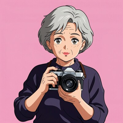 Elderly Woman Photographer