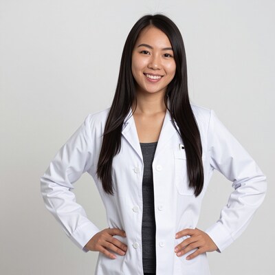 Smiling Asian female doctor