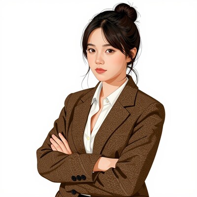Confident Asian businesswoman