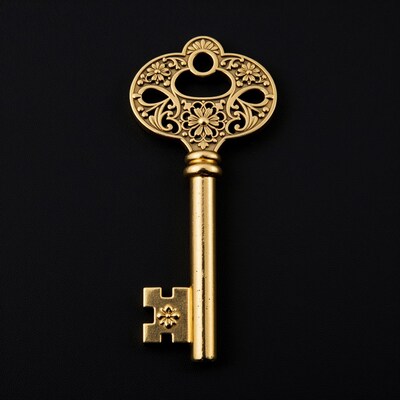 Ornate Golden Key