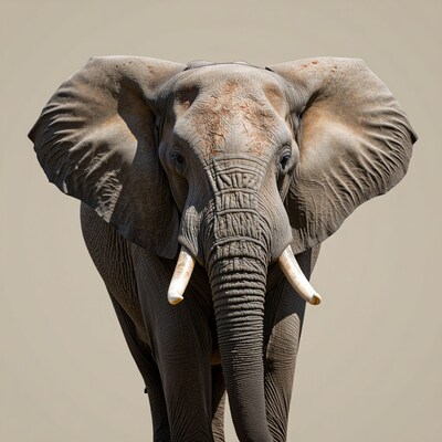 African Elephant Portrait