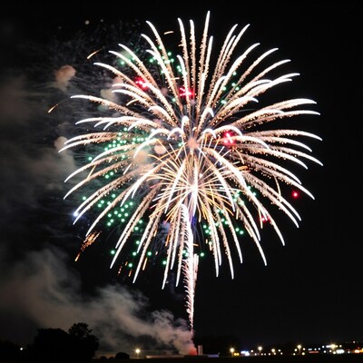 Colorful Fireworks Explosion