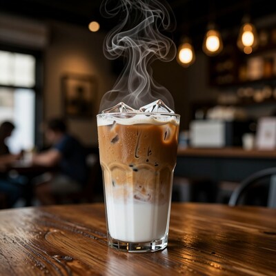 Iced Coffee with Steam