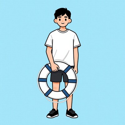 Boy with Lifebuoy
