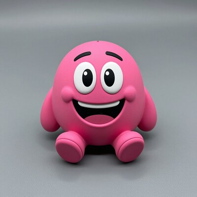 Pink Cartoon Character Toy