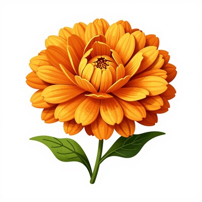 Orange Marigold Flower