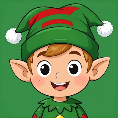 Cartoon Christmas Elf