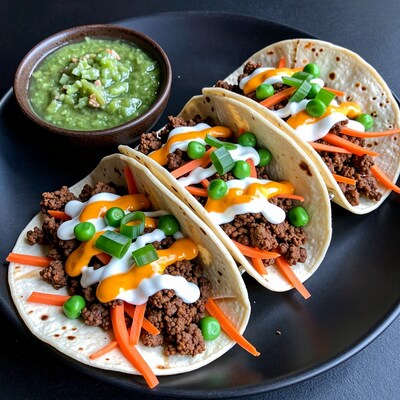 Beef Tacos with Green Salsa
