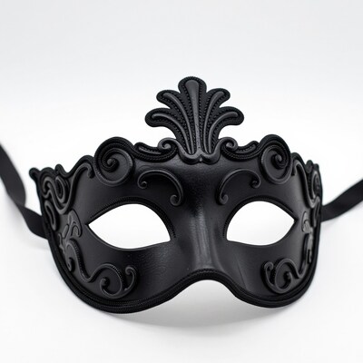 Black Venetian Masquerade Mask