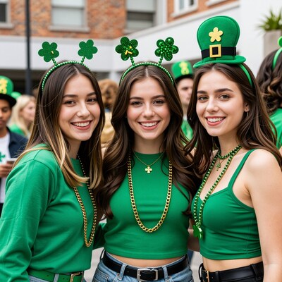 Three Women in Green St Patrick's Day Outfits