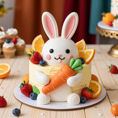 Easter Bunny Fruit Cake
