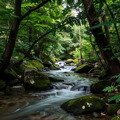 Mossy Forest Stream