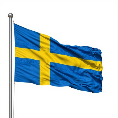 Swedish Flag Waving