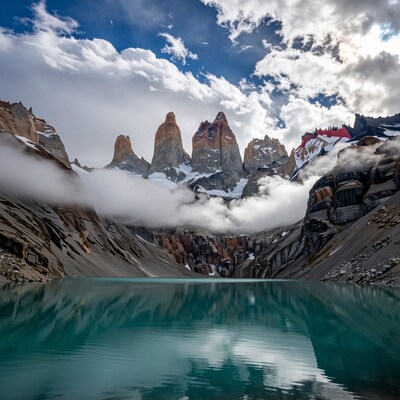Patagonia Mountain Lake Reflection