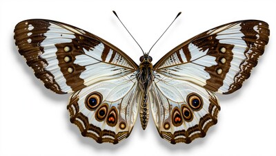 White Brown Butterfly