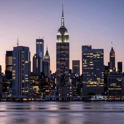 New York City Skyline at Dusk