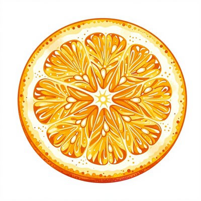 Orange Slice Illustration