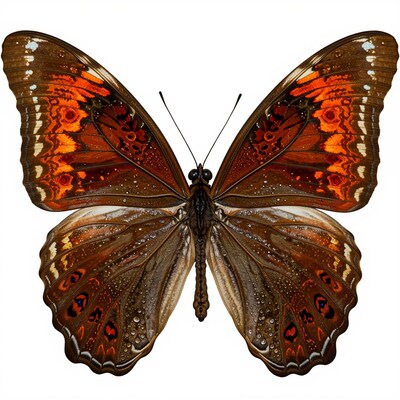 Orange Brown Butterfly
