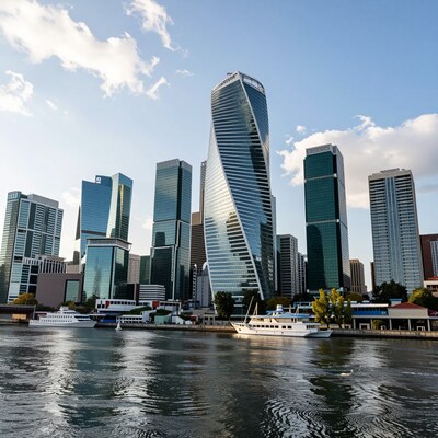 Moscow City Skyscrapers River View