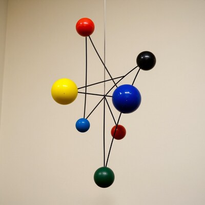 Colorful Kinetic Mobile Sculpture