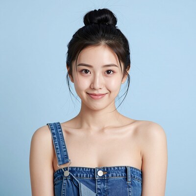 Young Asian woman smiling