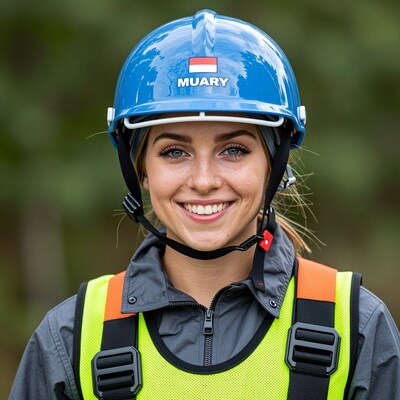 Smiling Female Construction Worker