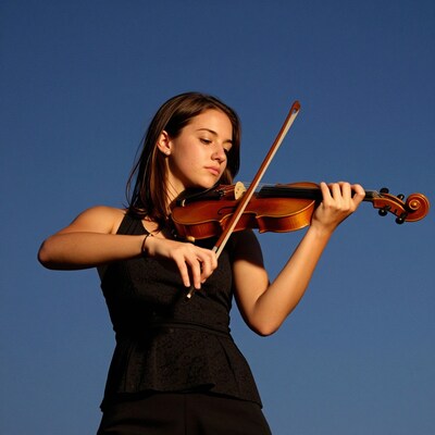 Young Woman Playing Violin
