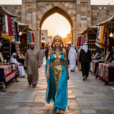 Egyptian Queen in Arabian Market