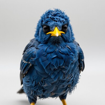 Blue Bird Portrait