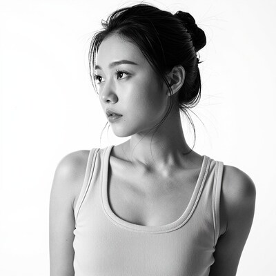 Asian woman in tank top
