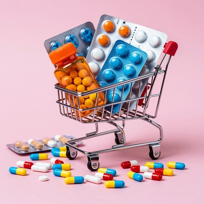 Shopping Cart Full of Pills